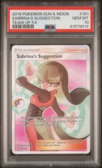 Sabrina's Suggestion - 181/181 - Full Art Ultra Rare - PSA 10
